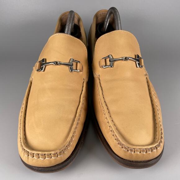Johnston Murphy Signature Series Men\'s 10M Brown Leather Slip On Lincoln Bit GUC main image 8